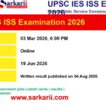 UPSC IES ISS Examination 2026: Eligibility, Dates, Fee and Exam Pattern